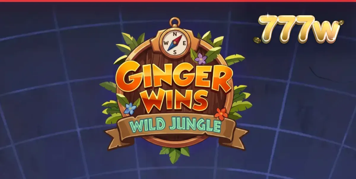 Tampilan visual slot Ginger Wins Wild Jungle dengan tema hutan tropis yang penuh warna.